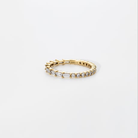 K18 Mix cut Diamond Eternity Ring