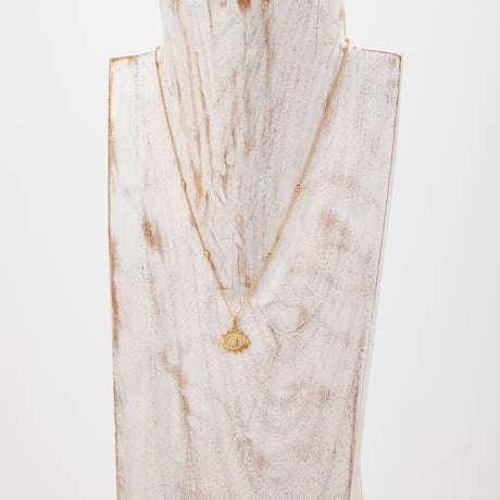 K18  Evil Eye Diamond Necklace