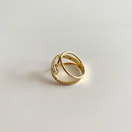K18 Botanical Diamond Ring