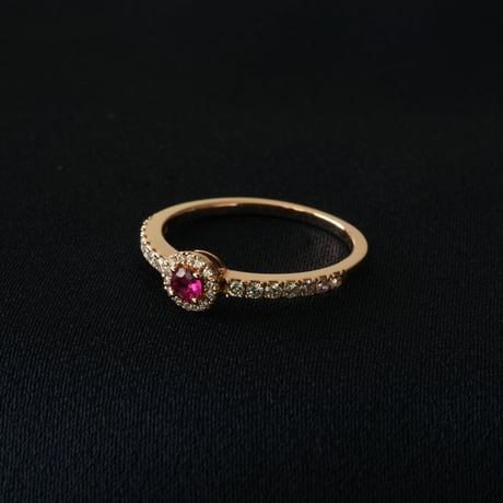 K18 Rose Gold Ruby Ring