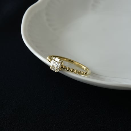 K18 Diamond Mosaic Ring