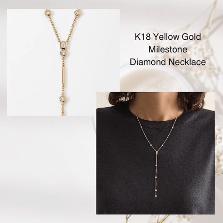 K18 Milestone Diamond Necklace