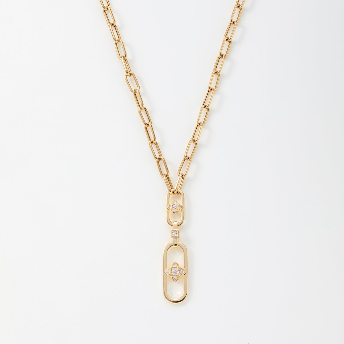 K18 Luna Link Chain Necklace | HANA JEWELS