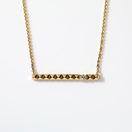 K18 Gold Studs Diamond Necklace