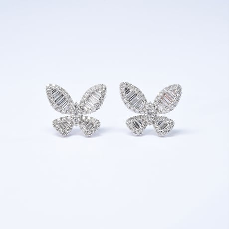 K18 Butterfly Diamond Earrings（ピアス）