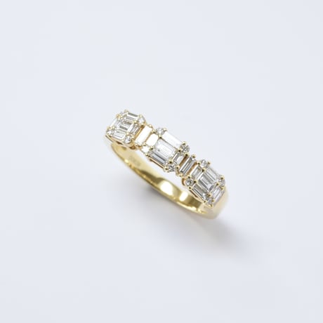 K18 BG Cut Diamond Ring - M