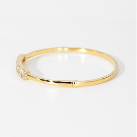K18 Baguette Diamond Bangle