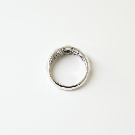 K18 Geometrical Diamond Ring