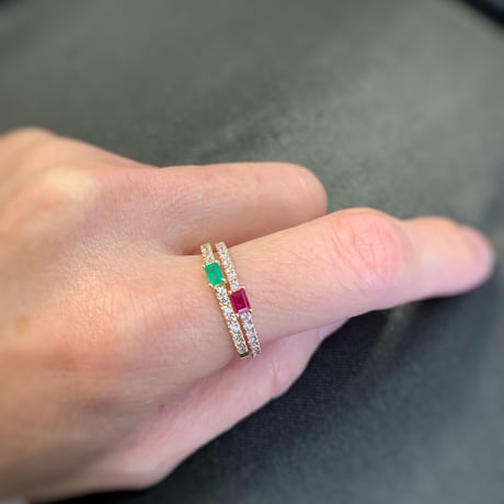 K18 Yellow Gold BG Diamond Ring