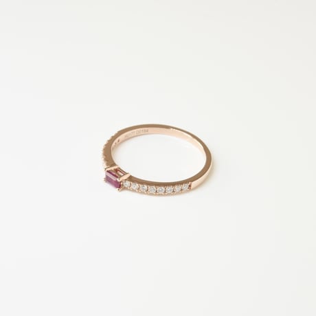 K18 Rose Gold BG Ruby Ring