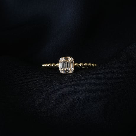 K18 Diamond Mosaic Ring