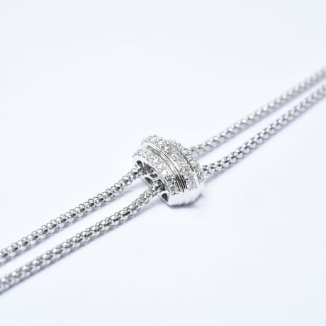18K Diamond Adjustable Chain Necklace