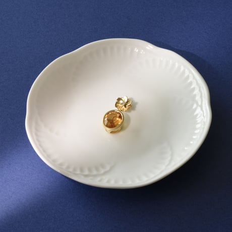 K18 Citrine Flower Pendant