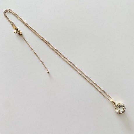 K18 Star Green Quartz Necklace