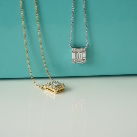 18K BG Diamond Mosaic Necklace