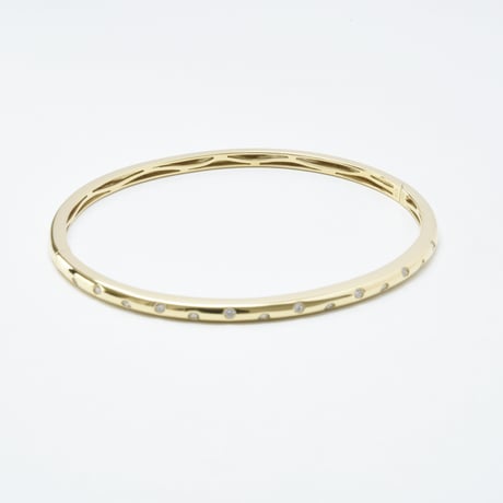 K18  Round Diamond Bangle