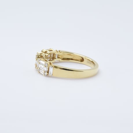 K18 BG Cut Diamond Ring - M