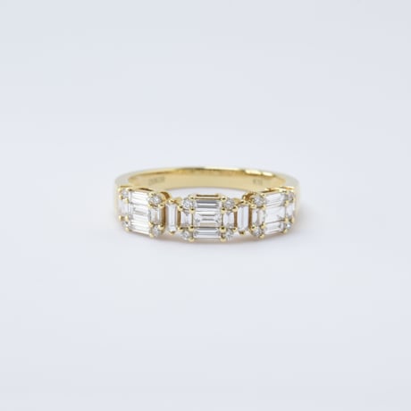 K18 BG Cut Diamond Ring - M