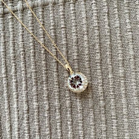K18 Star Green Quartz Necklace