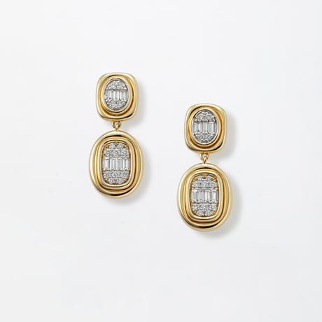 K18 Signet Diamond Earrings（ピアス）
