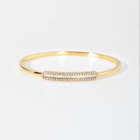 K18 Baguette Diamond Bangle