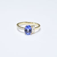 K18 Twilight Blue Tanzanite Ring