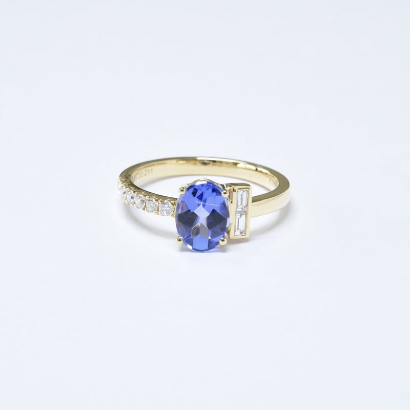 K18 Twilight Blue Tanzanite Ring | HANA JEWELS