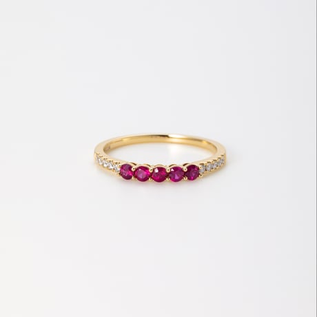 K18 Berry Ruby Ring
