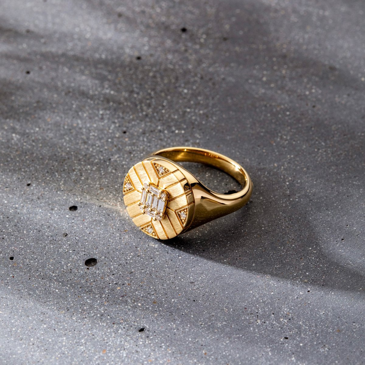ERAMA K18 Diamond chain ring 10号 【公式通販】