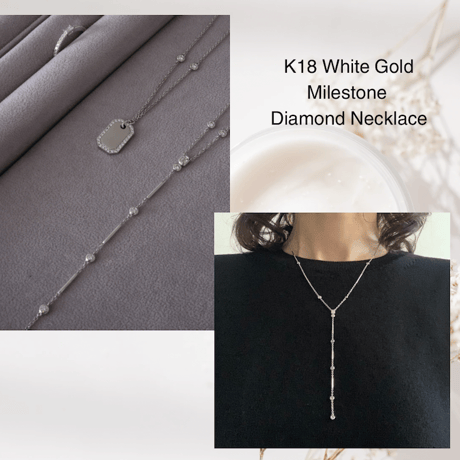 K18 Milestone Diamond Necklace