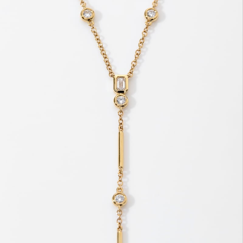 K18 Milestone Diamond Necklace | HANA JEWELS