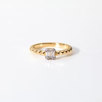 K18 Gold Studs Diamond Ring