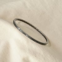 K18  Black Diamond Bangle