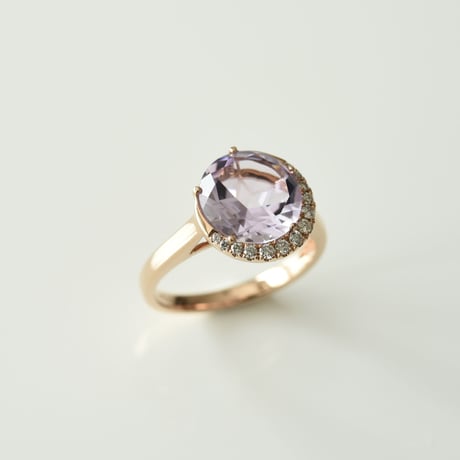 K18 Star Rose Amethyst Ring