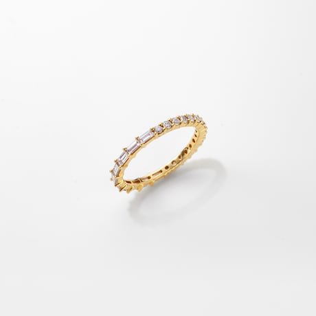 K18 Mix cut Diamond Eternity Ring