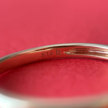 14K BG Cut Emerald Ring