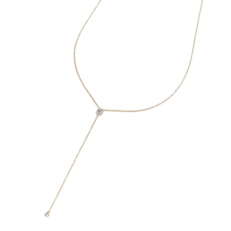 18K Diamond Drop Necklace