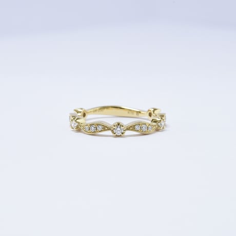 K18 Floral Diamond Ring