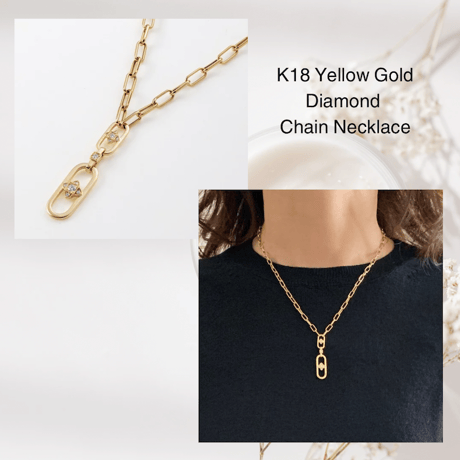 K18 Luna Link Chain Necklace