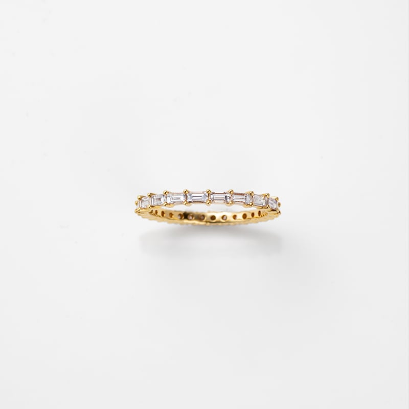 K18 Mix cut Diamond Eternity Ring | HANA JEWELS