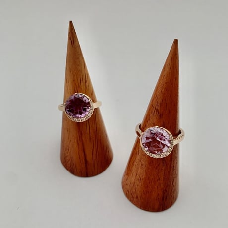 K18 Star Rose Amethyst Ring