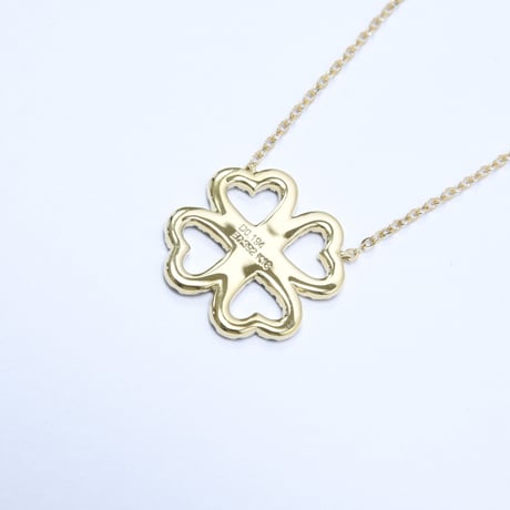 K18 Emerald Clover  Necklace