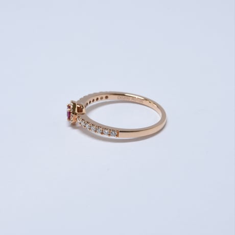K18 Rose Gold Ruby Ring
