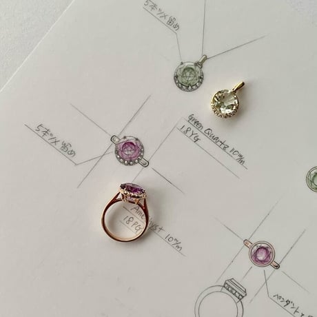 K18 Star Amethyst Ring