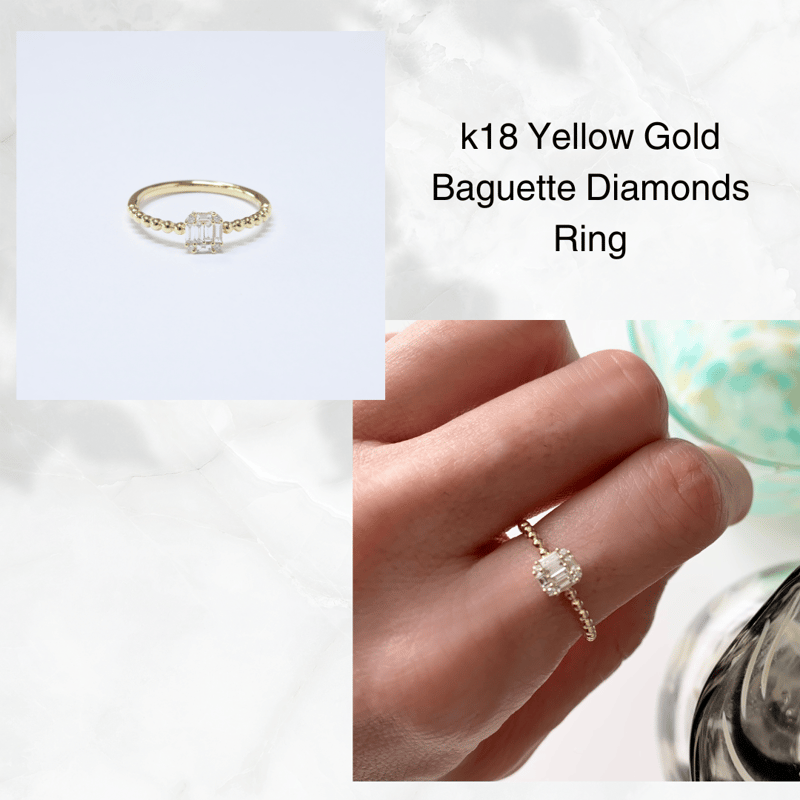 K18 Diamond Mosaic Ring | HANA JEWELS
