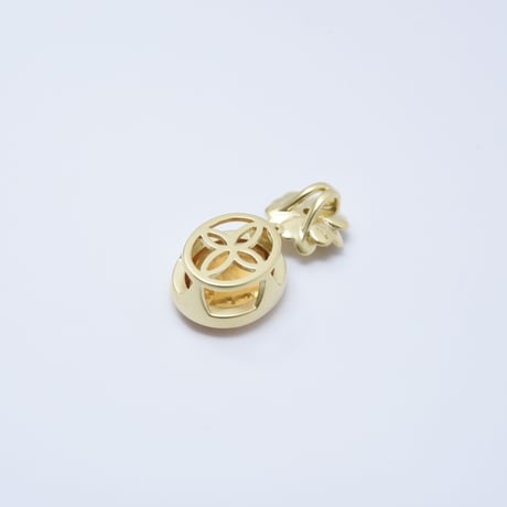 K18 Citrine Flower Pendant