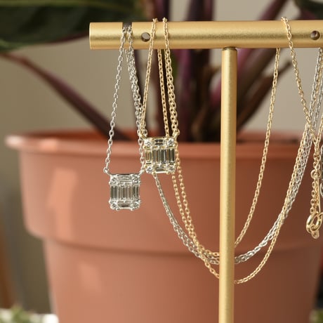 18K BG Diamond Mosaic Necklace