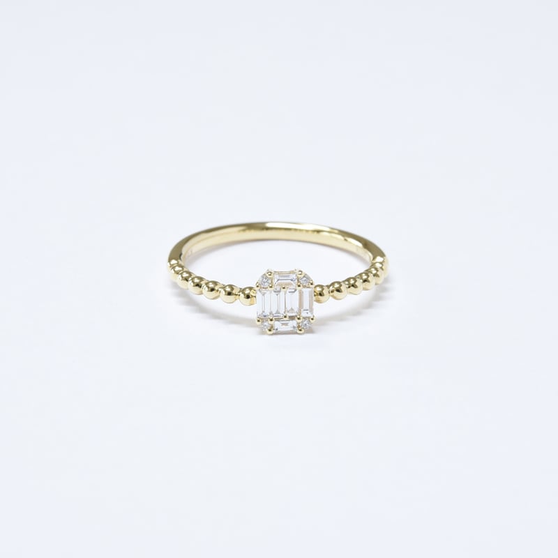 K18 Diamond Mosaic Ring | HANA JEWELS