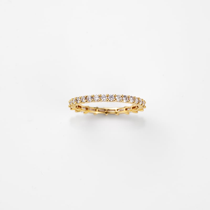 K18 Mix cut Diamond Eternity Ring | HANA JEWELS