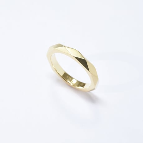 K18 Octagon Cut Ring